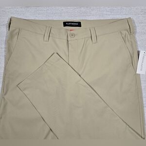 Bluffworks Ascender Chino Pants Mens 35x28 Tailored Fit Aged Clay Casual